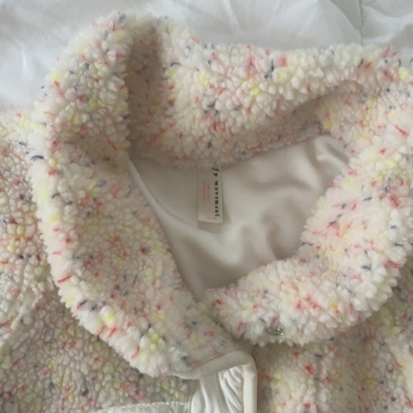 Free People Hit the Slopes Fleece Jacket in Confetti Combo, size XS, no flaws - Picture 3 of 5